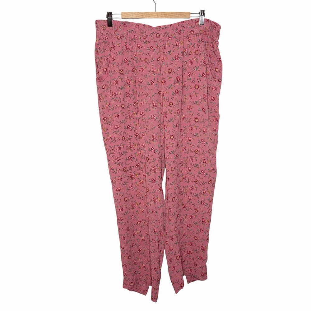 April Cornell Floral Pants Womens XL Y2K Cottagecore Indie Boho Fairy Pull On
